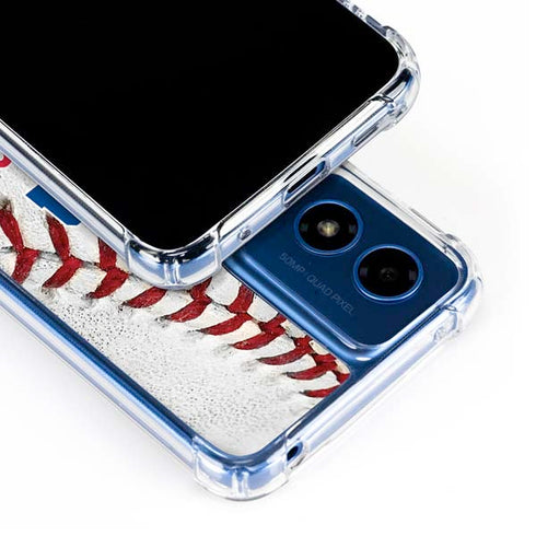 MLB Philadelphia Phillies Game Ball Moto G 5G (2024) Clear Case